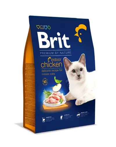 BRIT Cat Premium by Nature Indoor chicken Hrana uscata pentru pisici de interior, cu pui 8 kg
