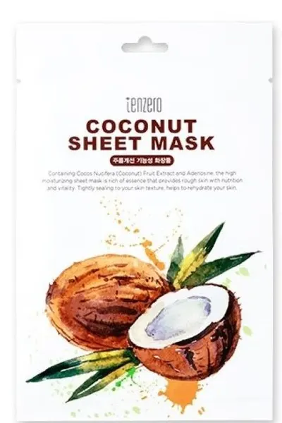 Tenzero Mască de față folie cu cocos, 25 g