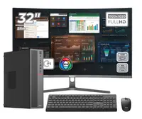 Pachet Business Smart OptimX T5 SFF cu procesor Intel Core i5-10500T, 16GB DDR4, 512GB SSD, Win11 Pro si Monitor Curbat 32" FHD, IPS, LED + kit tastatura si mouse Pro KM500 cu fir