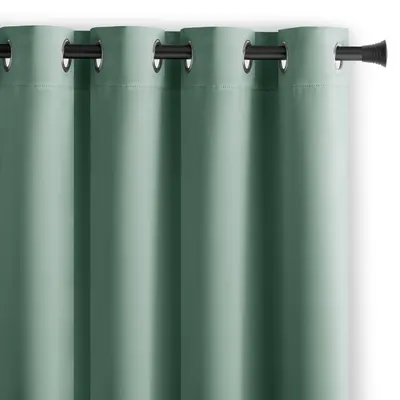 Draperie verde-deschis dimout (semi-opacă) 140x175 cm Kierra – Restilo