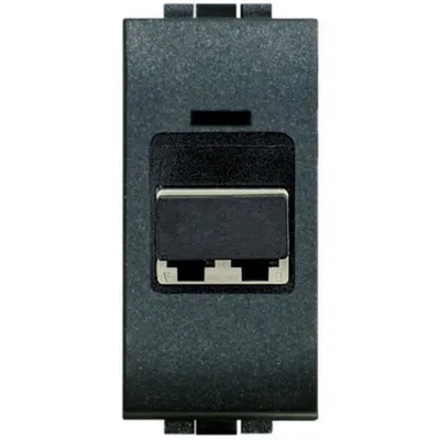 Conector de cuplare pentru cablu de fibra optica LiVinglight - Antracit - 1 modul
