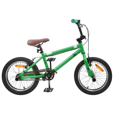 vidaXL BMX 18 Inci pentru copiii de 7-10 ani Verde