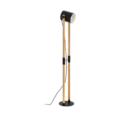 Lampa pardoseala HORNWOOD negru, creme 220-240V,50/60Hz