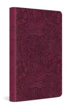 ESV Large Print Value Thinline Bible (Trutone, Raspberry, Floral Design) -