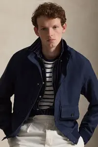 Polo Ralph Lauren jachetă scurtă pentru bărbați din in