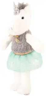 Jucărie de pluș Amek Toys - Unicorn cu rochie, 46 cm