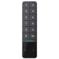 Tastatura exterior wireless Ajax Keypad Outdoor, 868 MHz, Mifare 13.56 MHz, RF 1700 m, compatibil Hub Jeweller, acces prin cod PIN/card/breloc DESFire/smartphone prin Bluetooth, Grad 2, gri
