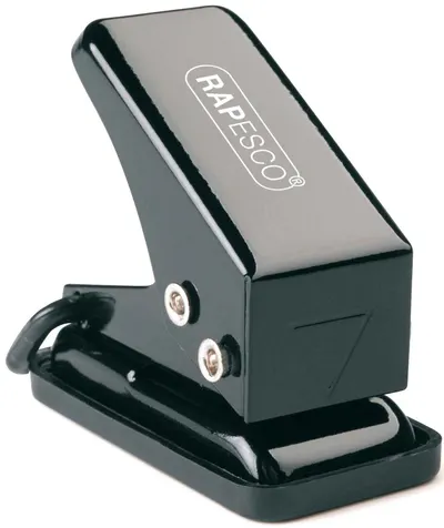 Perforator Rapesco - 15 Single, cu 1 gaura, pentru 6 file, metalic, culori in sortiment
