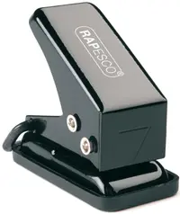 Perforator Rapesco - 15 Single, cu 1 gaura, pentru 6 file, metalic, culori in sortiment