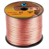 Cablu transparent pentru difuzor, cupru, 2 x 1 mm2, Rola 100m KAB0315