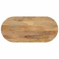 Gossi blat de masa oval, 140x50x2,5 cm, lemn masiv de mango
