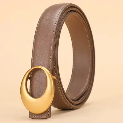 Curea dama C-201, piele naturala, Taupe