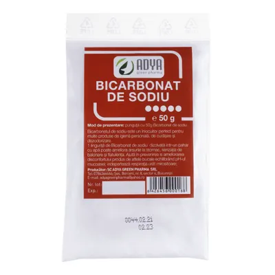 Bicarbonat de sodiu, Adya Green Pharma | 50 g