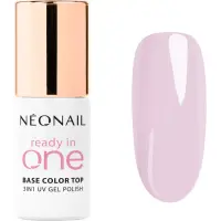 NEONAIL Ready In One 3in1 UV Gel Polish lac de unghii sub forma de gel cu pulbere de diamante culoare 09 One Pastel Lilac 7.2 ml