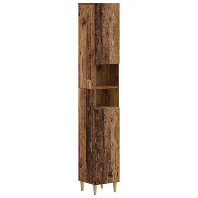 vidaXL Cabinet de Baie cu Raft Deschis DELFT Lemn vechi