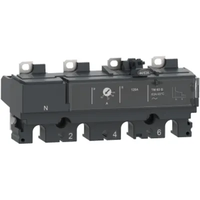 Unitate de declansare TM63G pentru intreruptoare ComPacT NSX 100/160, termomagneticee, 63 A, 4 poli 4d