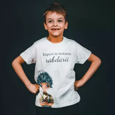 Tricou din bumbac - Expert în testarea răbdării - Alec Blenche
