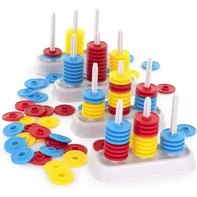 Set STEM de 4 numaratori cu cate 30 jetoane colorate