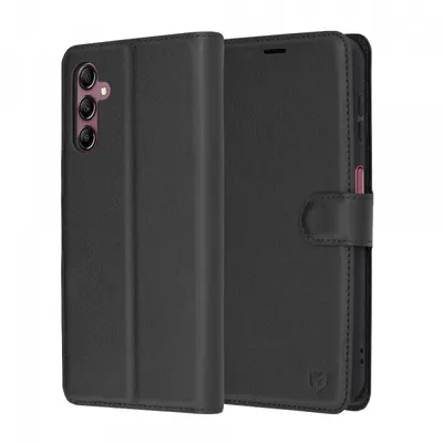 Husa pentru Samsung Galaxy A14 A145 / A14 5G A146, Techsuit, Leather Folio, Neagra