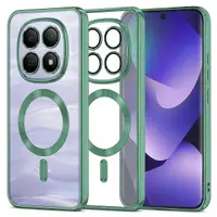 Husa MagSafe pentru Xiaomi Poco M8 / Redmi Note 15 5G / Note 15 4G, Techsuit, Luxury Crystal, Verde Deschis