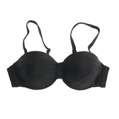 Sutien de baie negru elegant cu bretele detasabile