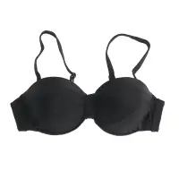 Sutien de baie negru elegant cu bretele detasabile