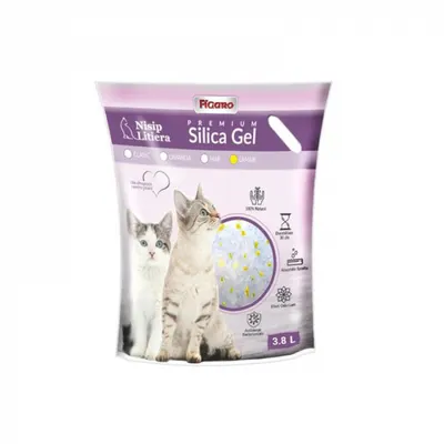 Asternut igienic pentru pisici Silicat Gel Figaro Lamaie 3,8L