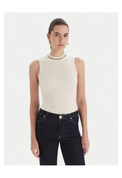 Pulover dama moaledwqf - Crem