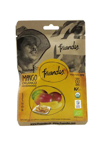 Mango deshidratat, 30g, Fruandes