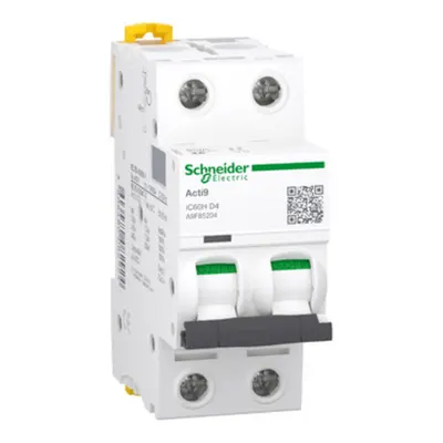 Acti9 Ic60H, Intreruptor Automat Miniatura, 2P, 4A, curba D