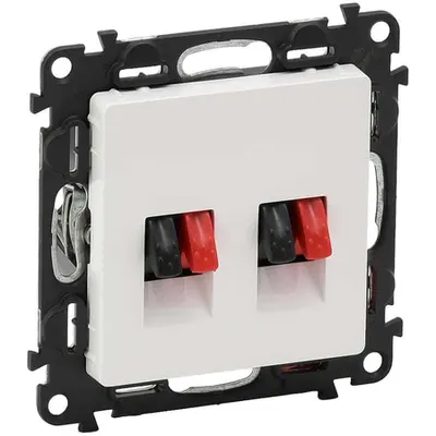 Priza difuzor dubla Valena Life - cu placa - alb