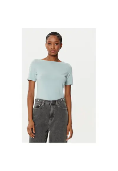 Tricou dama - 304785719 - Modal/Bumbac/Elastan - Verde - Verde