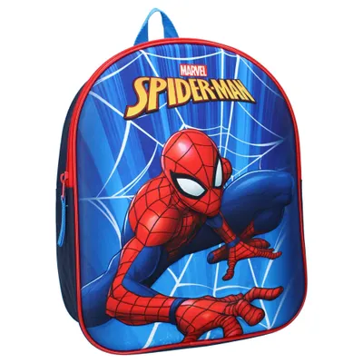 Rucsac 3D cu bretele ajustabile si captusite, 32x26x11 cm, Spiderman Stop Laugh