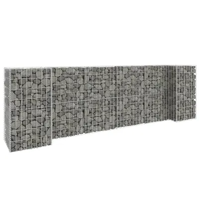 Gossi jardiniera gabion in forma de h, 260 x 40 x 80 cm, sarma otel