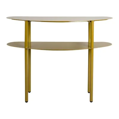 Masă consolă kaki din metal 28x90 cm Paris – Leitmotiv