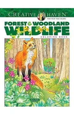 Creative Haven Forest & Woodland Wildlife Coloring Book