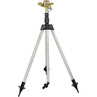 Aspersor Cu Impact Din Alama Pe Trepied, Presiune 1.5-4 Bari, Debit Maxim 0,73-1,18 M3/h, Suprateran,diametru De Aspersie 23-28 M