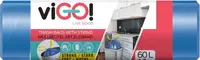 Saci de gunoi cu legături viGO! - Standard, 60 l, 10 buc, albastru