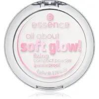 essence All About Soft Glow! Pudră transparentă de fixare pentru o piele mai luminoasa 8 g