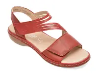 Sandale RIEKER visinii, 65964, din piele naturala