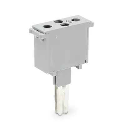 Component plug; 2-pole; with diode 1N4007; 10 mm wide; gray