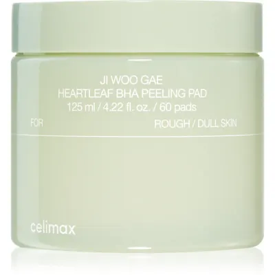 celimax Ji Woo Gae Heartleaf BHA Peeling Pad tampoane exfoliante cu efect calmant 60 buc