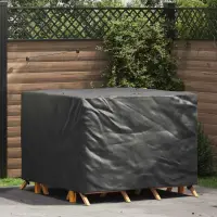 vidaXL Husă pentru mobilă Negru 125 x 125 x 74 cm Textil Oxford 210D