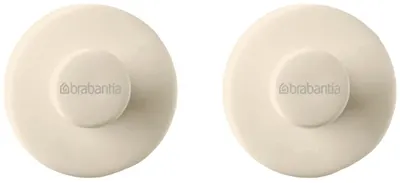 Set de suporturi pentru prosoape Brabantia - ReNew, Soft Beige, 2 buc