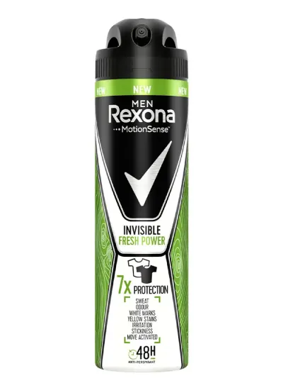 Rexona Spray deodorant barbati 150 ml Invisible Fresh Power