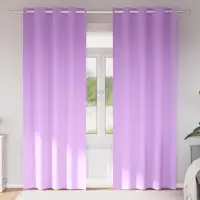 vidaXL Perdele Opaque cu Inel 2 buc. Violet 225 x 140 cm Poliester