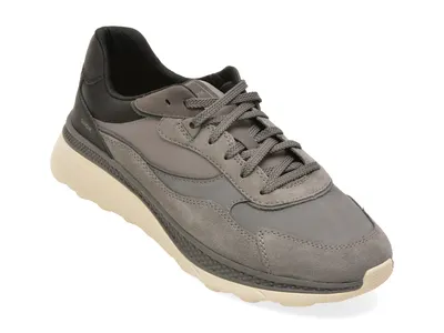 Pantofi sport GEOX gri, U65HUA, din piele ecologica