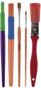 Set pensule pentru pictură Apli Kids - 5 bucăți
