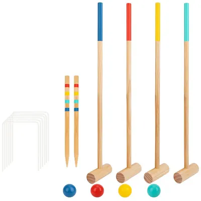 Joc din lemn Tooky Toy - Croquet