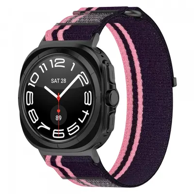 Curea Techsuit W054 pentru Samsung Galaxy Watch Ultra Series, Roz Neagra